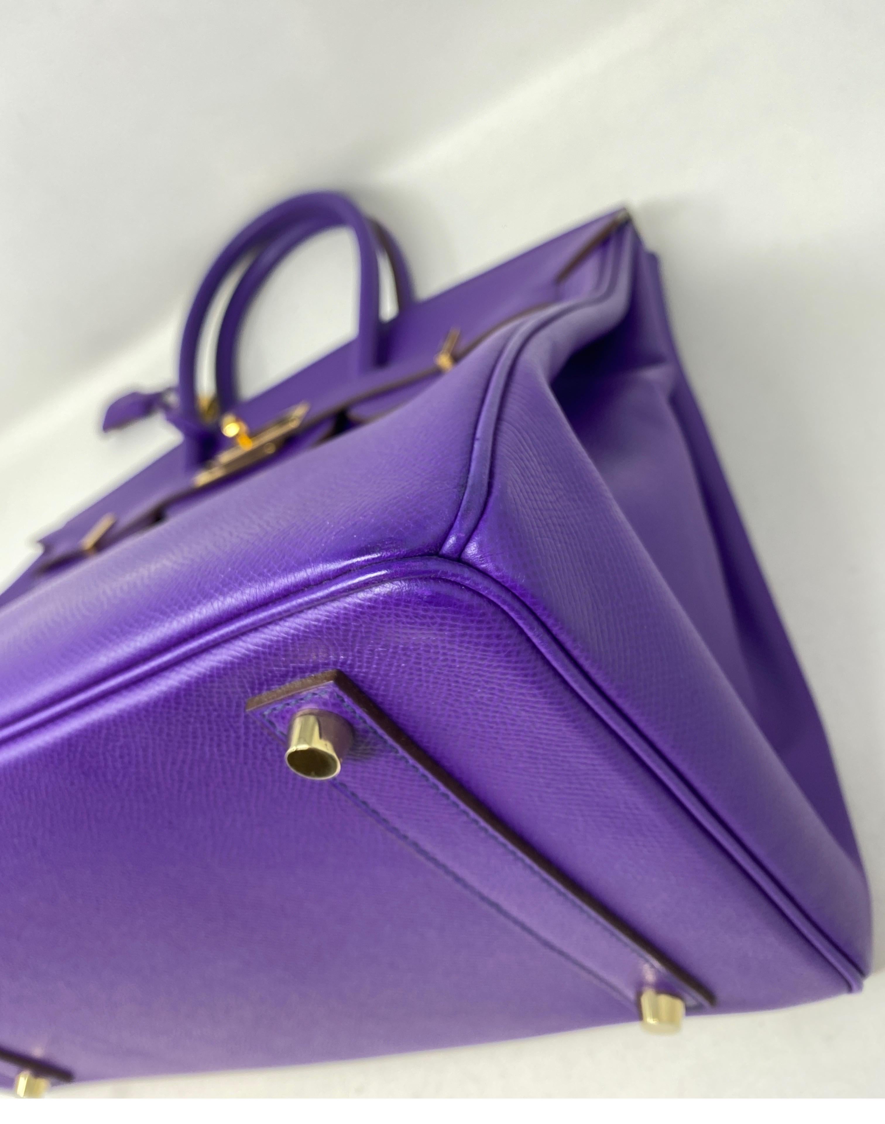 Hermès Birkin 35 Crocus Purple Bag 3