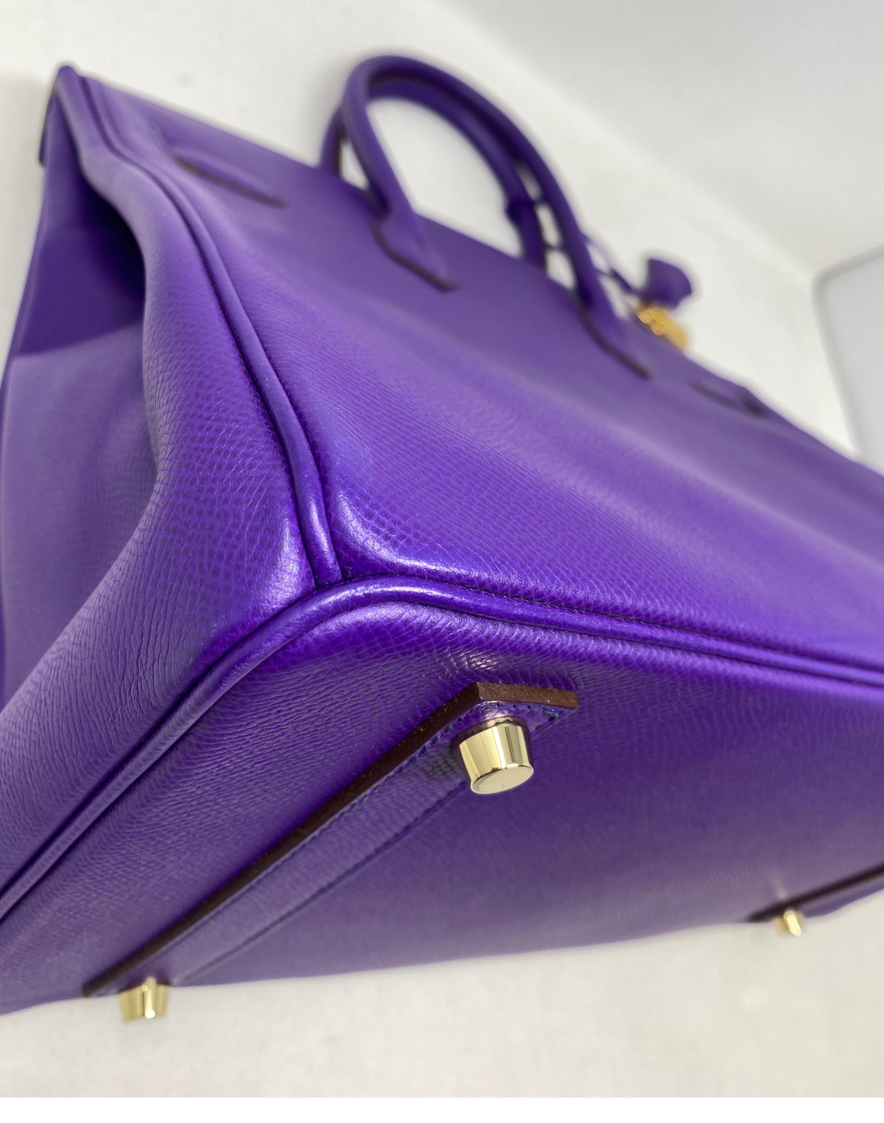 Hermès Birkin 35 Crocus Purple Bag 4