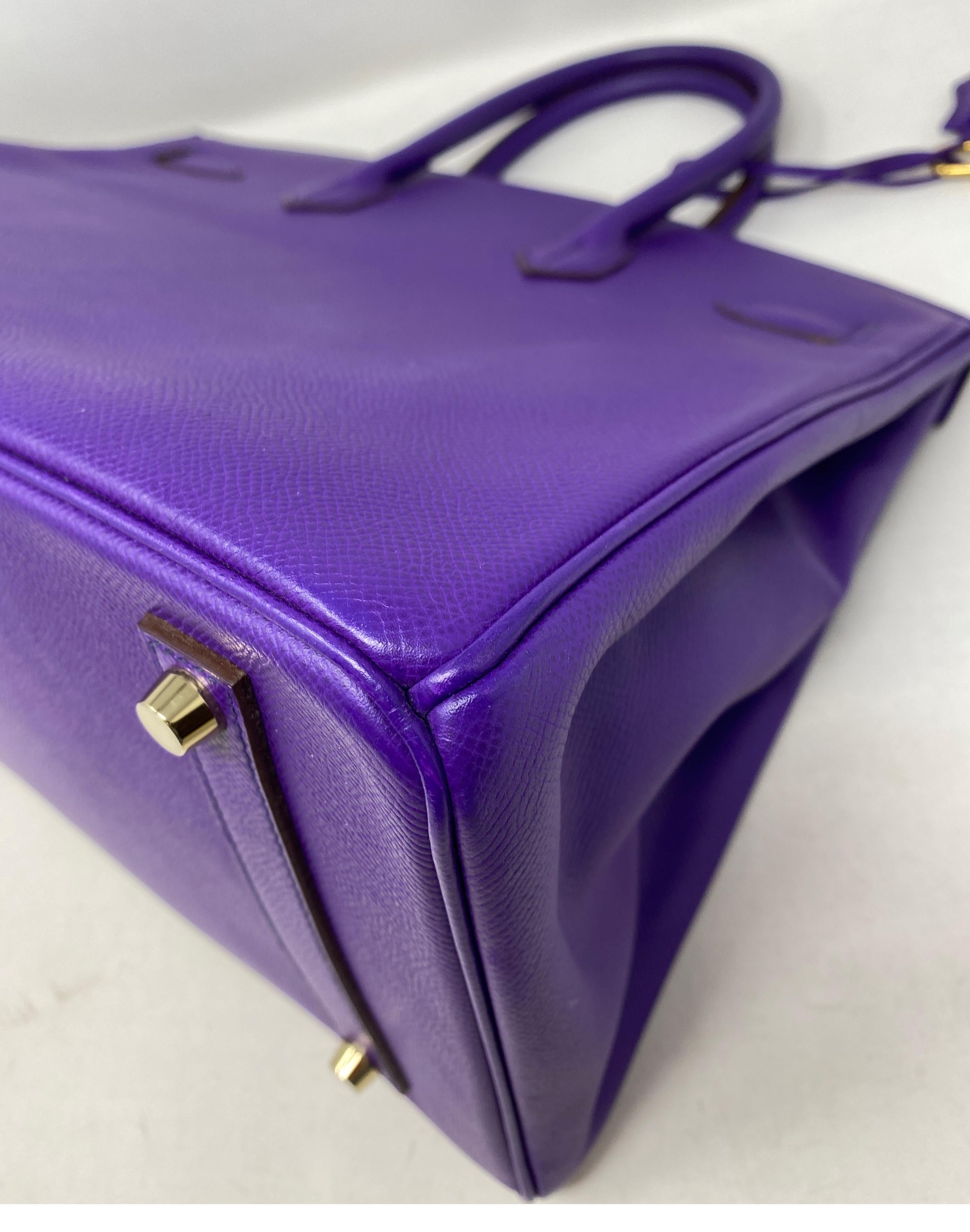 Hermès Birkin 35 Crocus Purple Bag 5