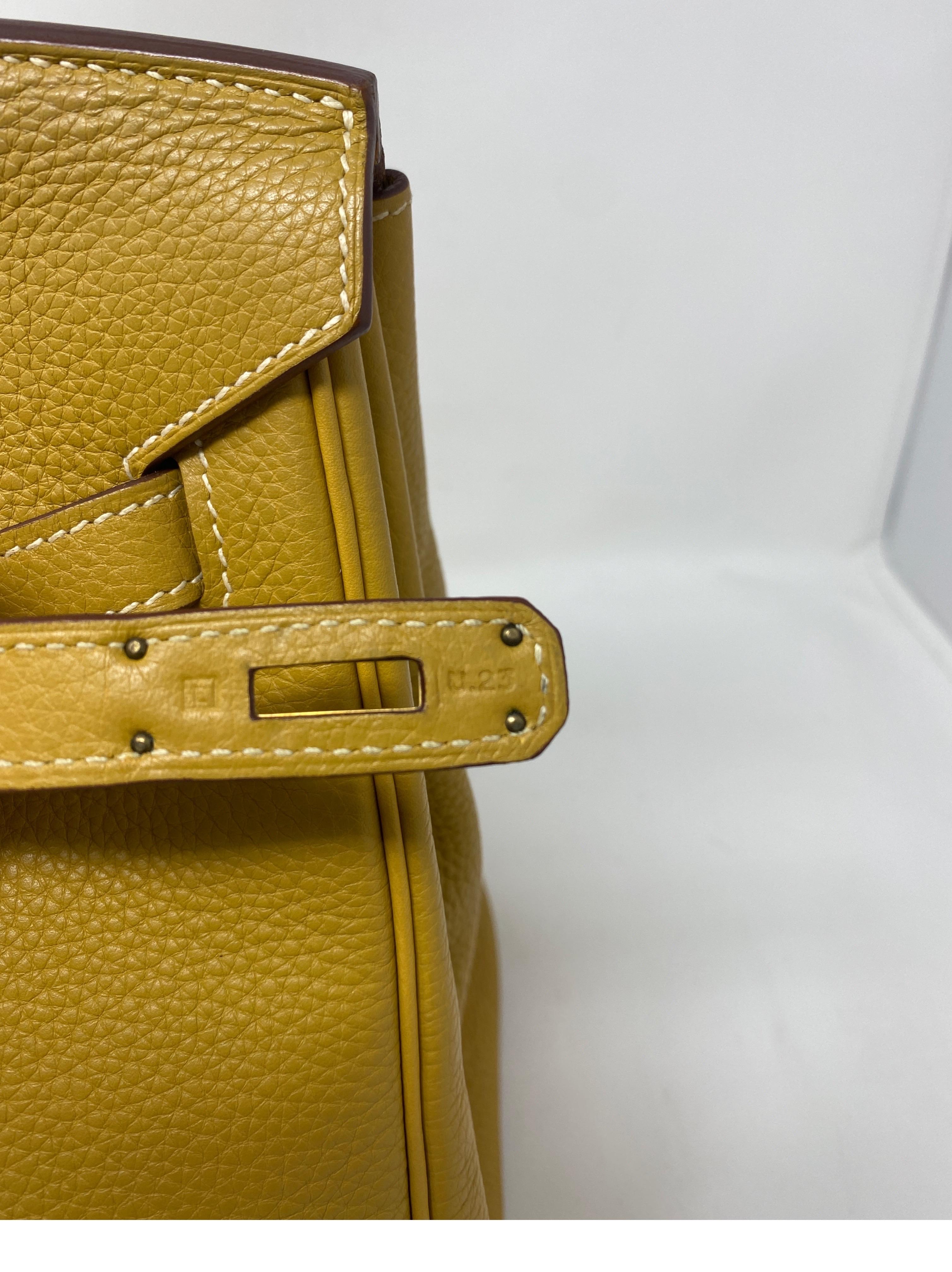 Hermes Birkin 35 Curry Yellow Bag 4
