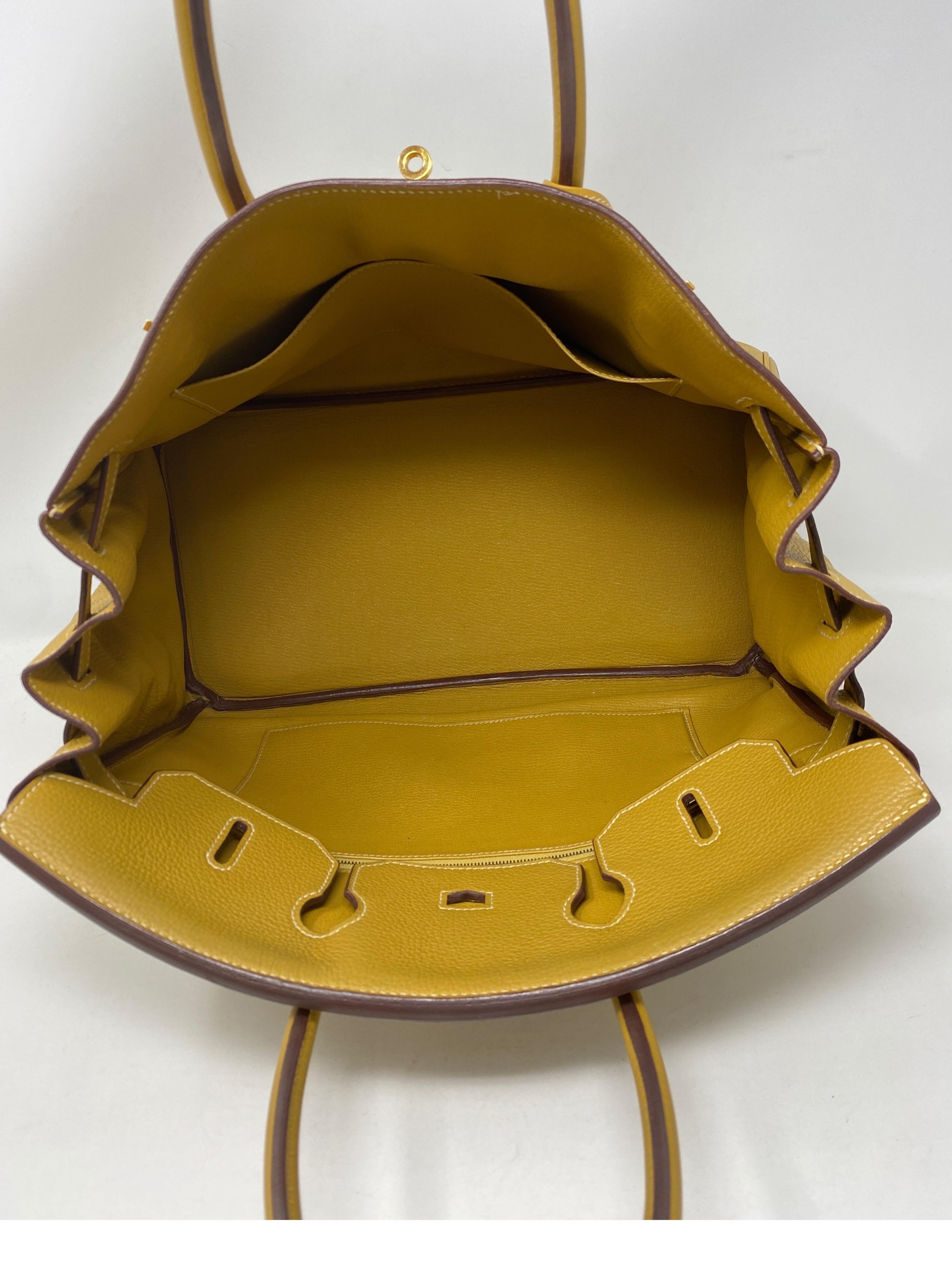Hermes Birkin 35 Curry Yellow Bag 9