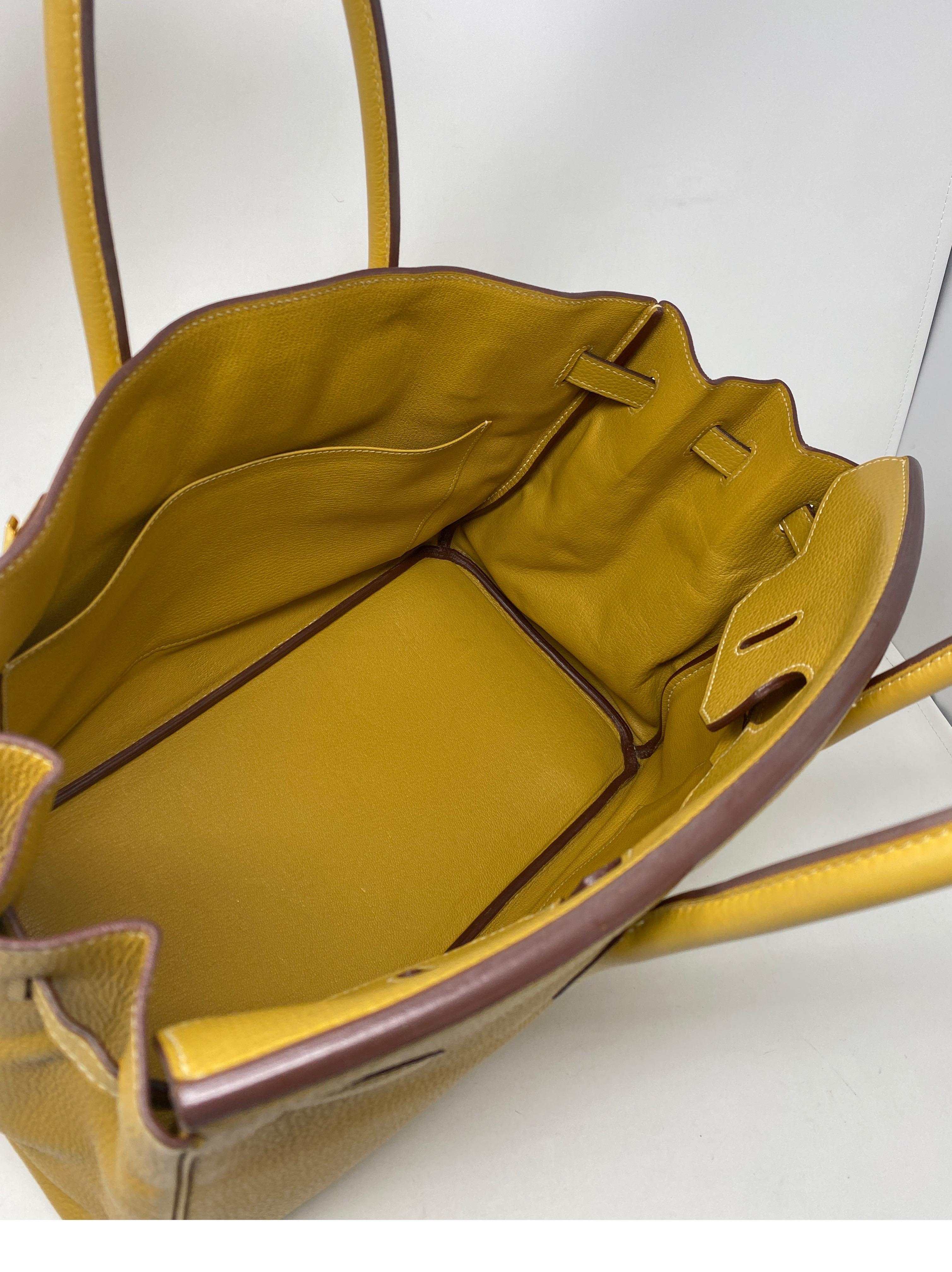 Hermes Birkin 35 Curry Yellow Bag 10