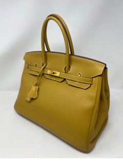 Hermes Birkin 35 Curry Yellow Bag