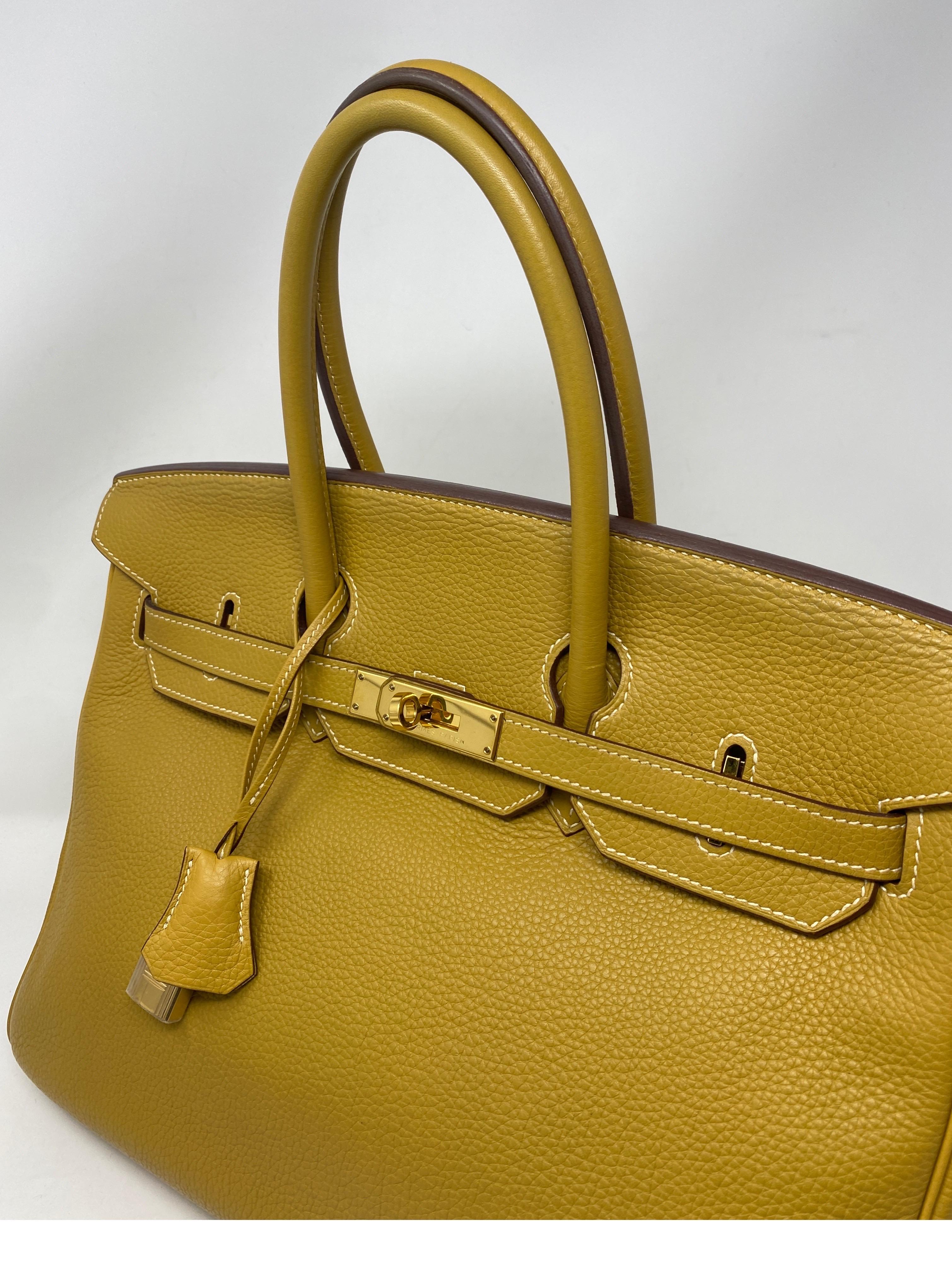 hermes yellow bag