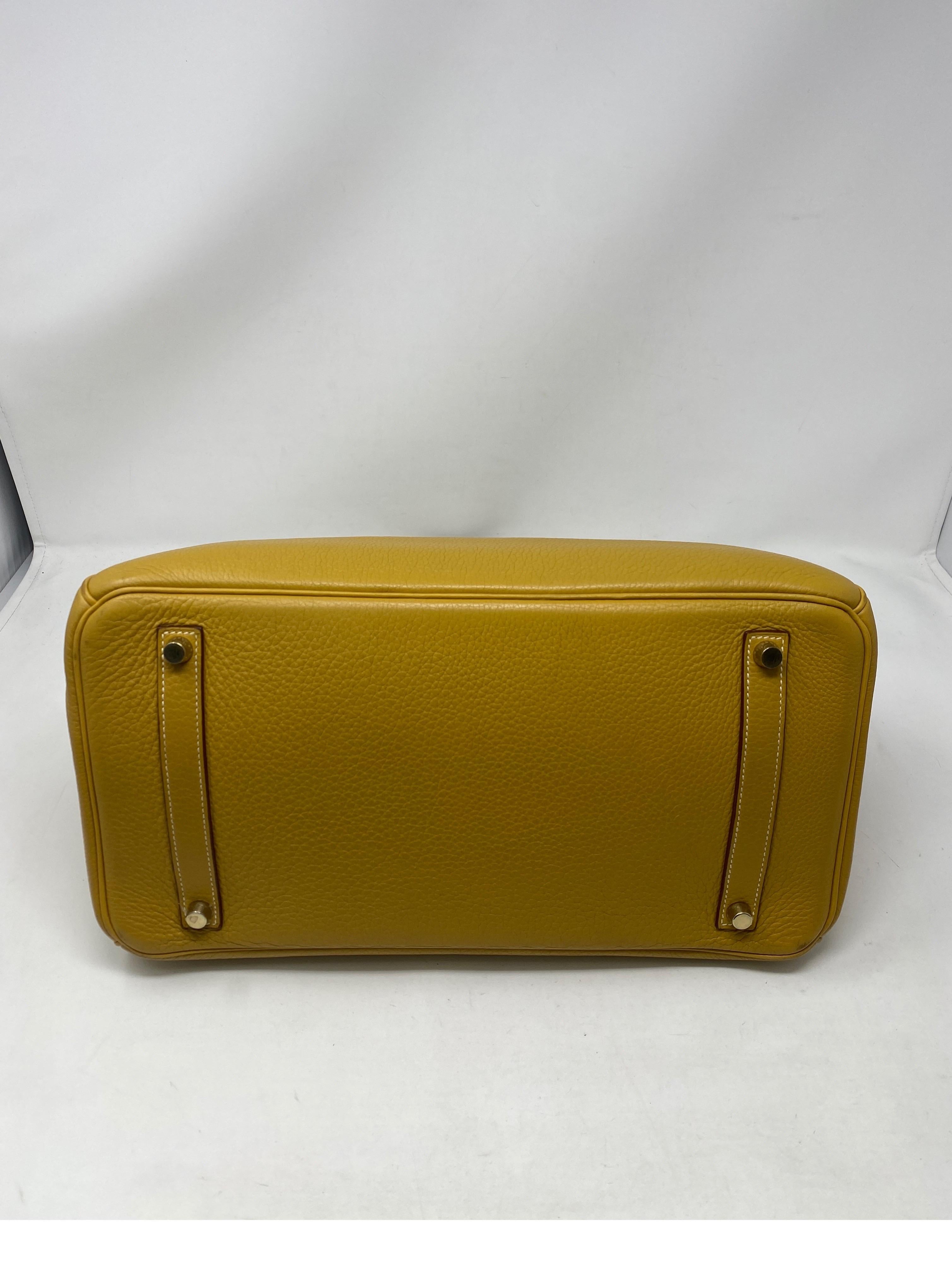Hermes Birkin 35 Curry Yellow Bag 1
