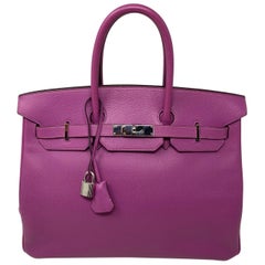 Hermès Birkin 35 Cyclamen Epsom Bag