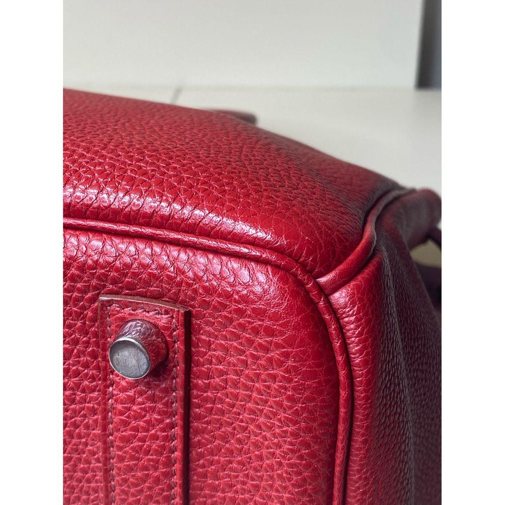 Hermès birkin 35 Deep Red silver hardware bag 6