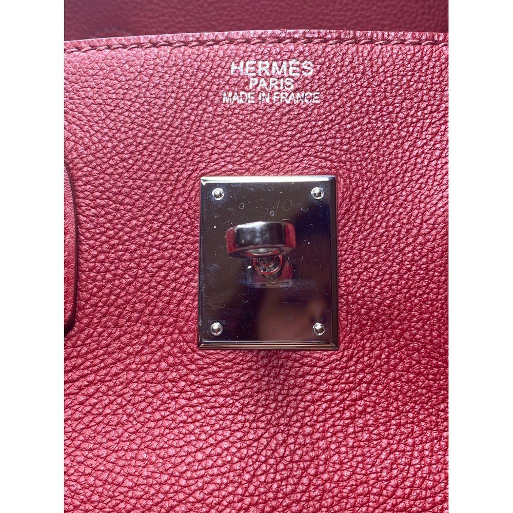 Hermès birkin 35 Deep Red silver hardware bag 1