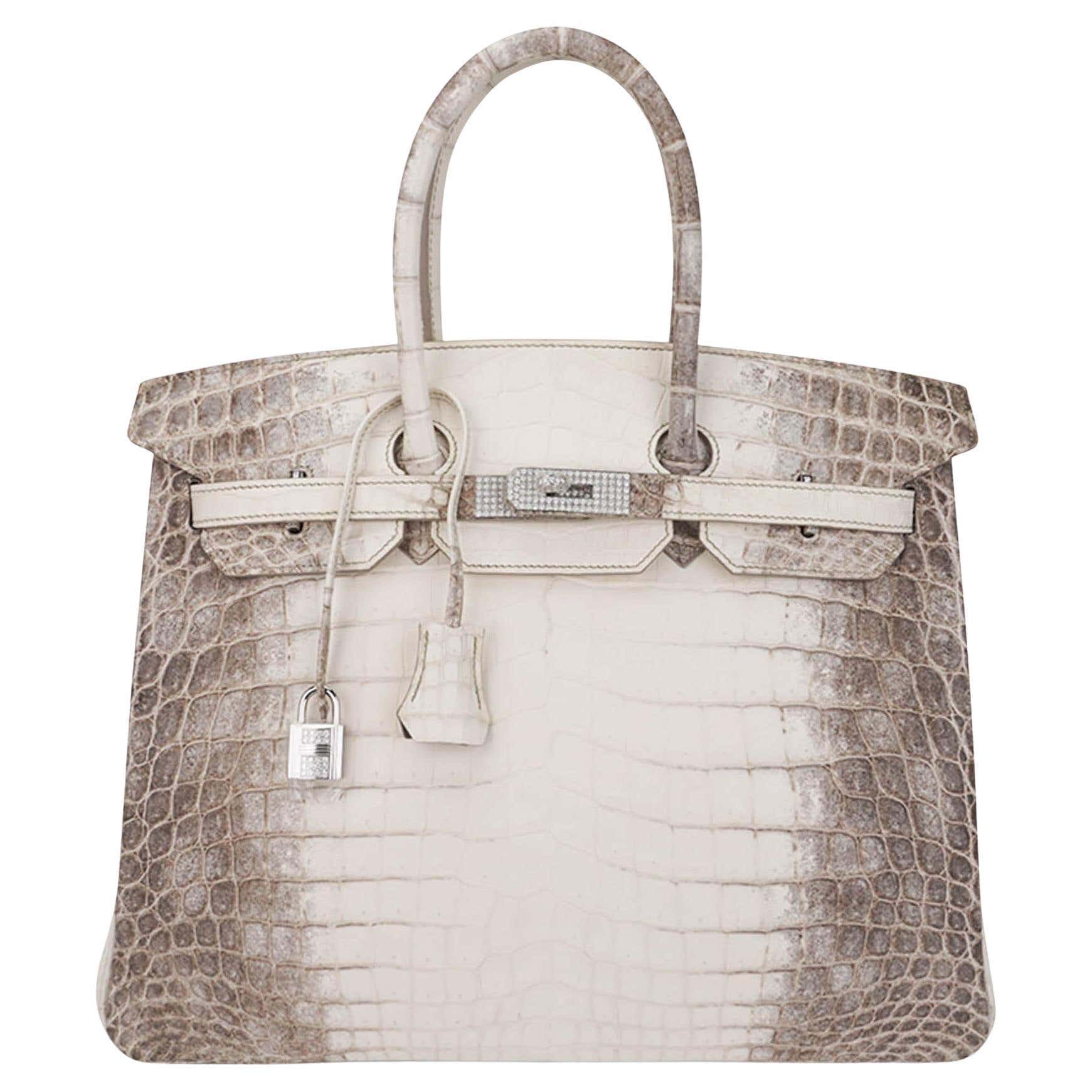Hermes Birkin 35 Diamond Blanc Himalaya Matte Crocodile Limited Edition Hermes Birkin 35 Diamond Blanc Himalaya Matte Crocodile Limited Edition
