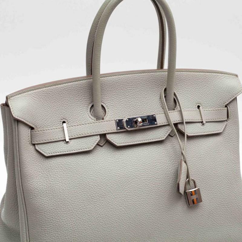 HERMES Birkin 35 Dove Gray Togo Leather 1