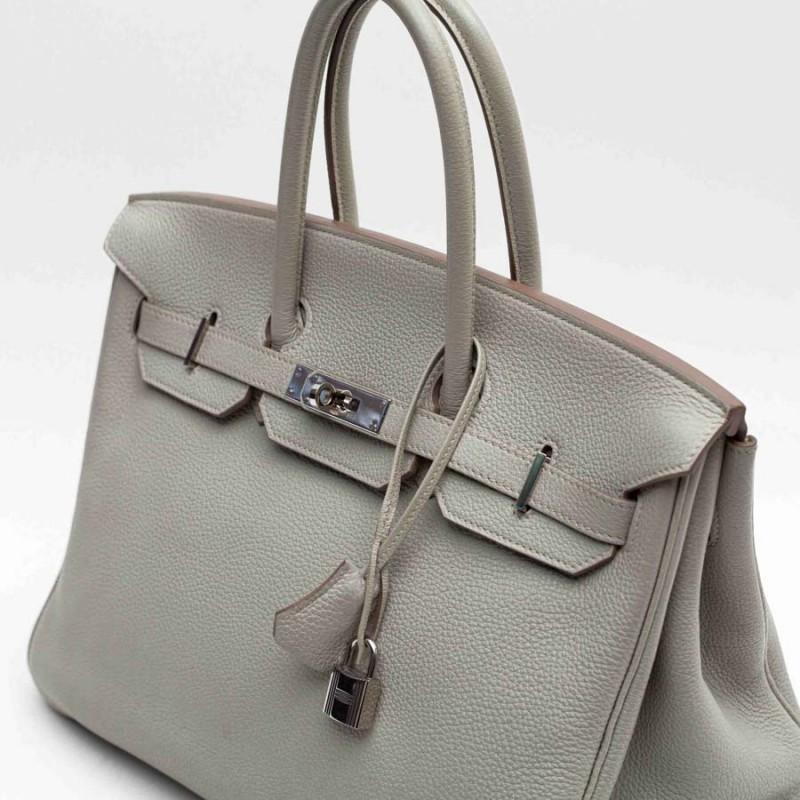 HERMES Birkin 35 Dove Gray Togo Leather 2