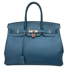 Hermès Birkin 35 Epsom Bleu De Galice