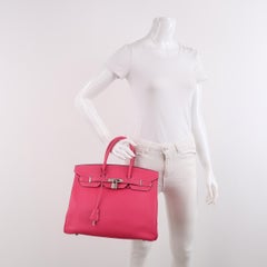 Hermes Birkin 35 Epsom E5 Rose Tyrien Pink Palladium Hardware 2013