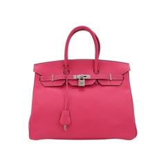 Hermes Birkin 35 Epsom E5 Rosa Tirien Rosa Hardware Palladio 2013