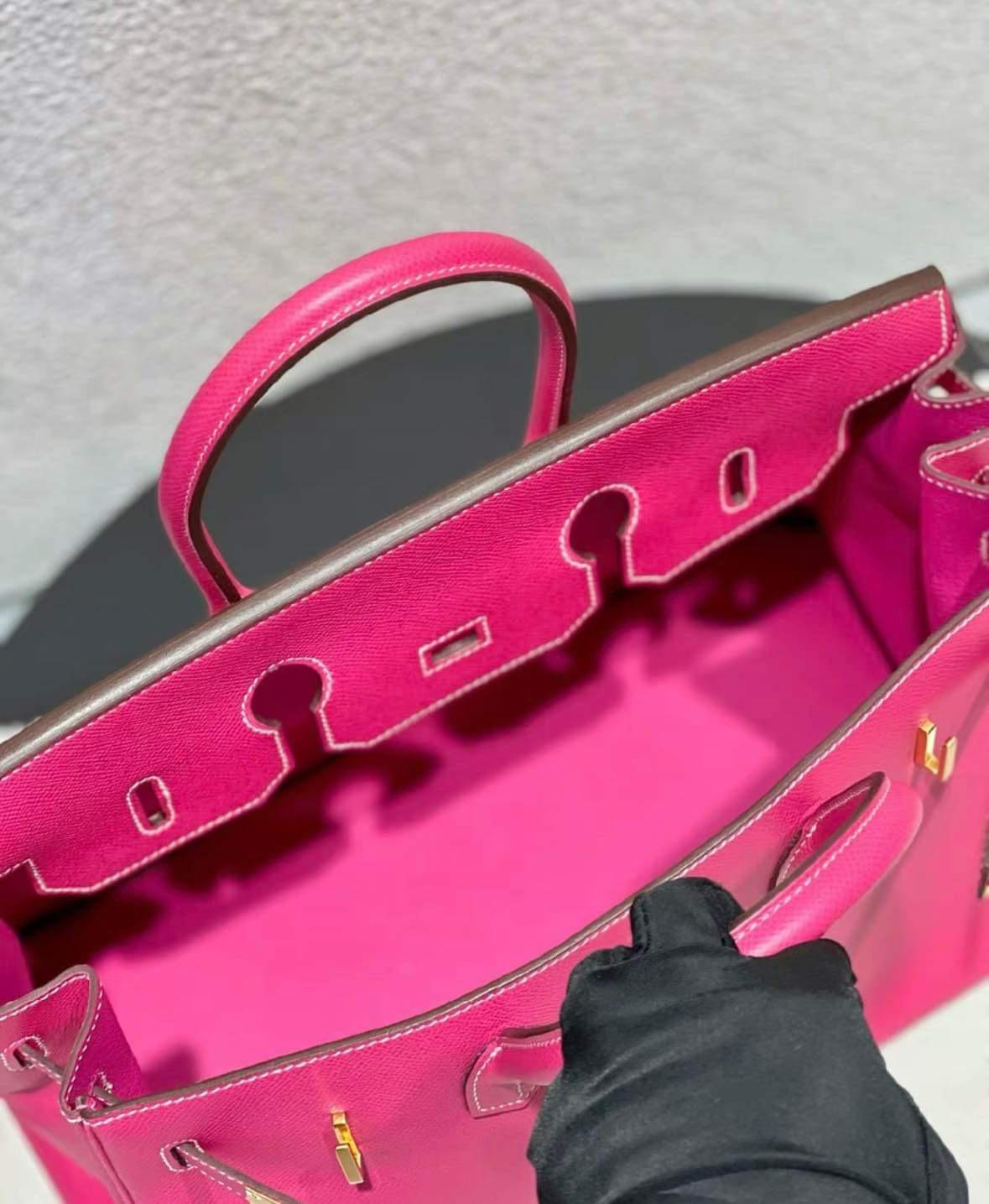 Women's or Men's Hermes Birkin 35 Epsom Rose Tyrien Epsom Gold Hardware
