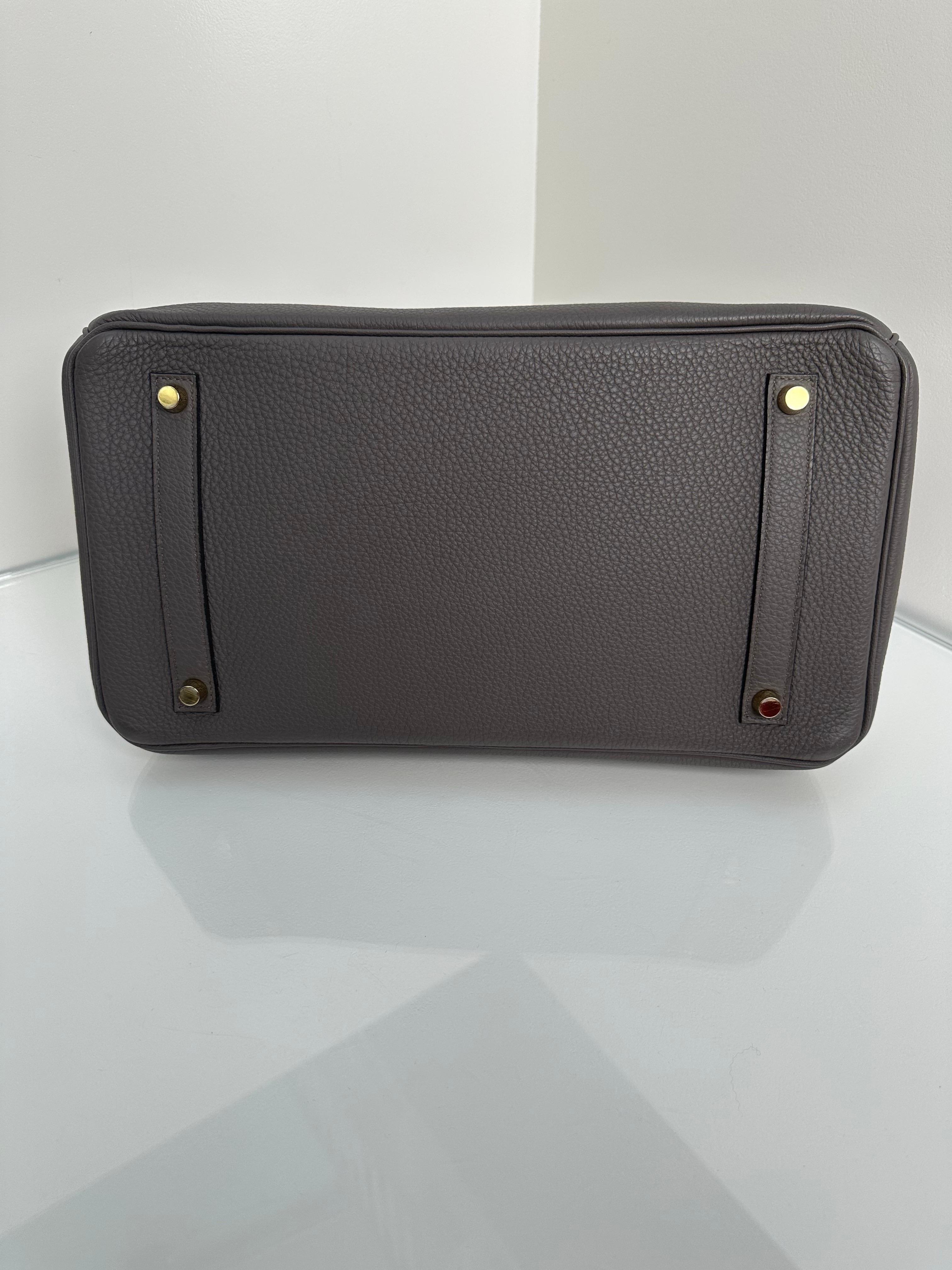 Borsa Hermes Birkin 35 Etain In condizioni ottime in vendita a Athens, GA
