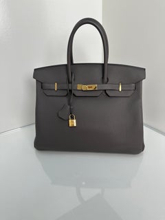 Sac Hermes Birkin 35 Etain