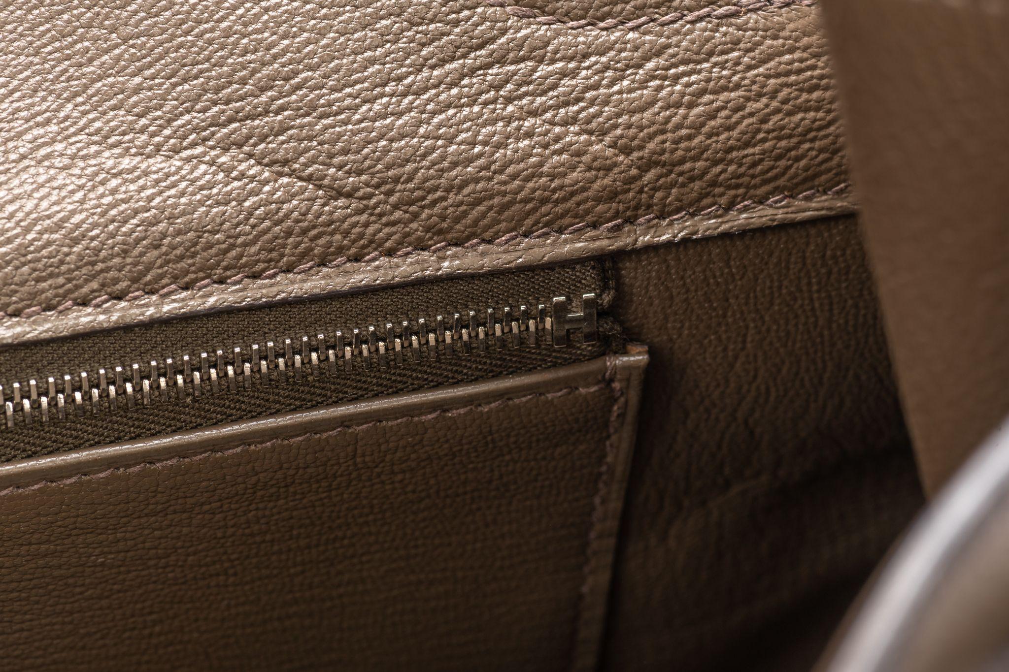 Hermès Birkin 35 Etain Togo Leather  For Sale 8