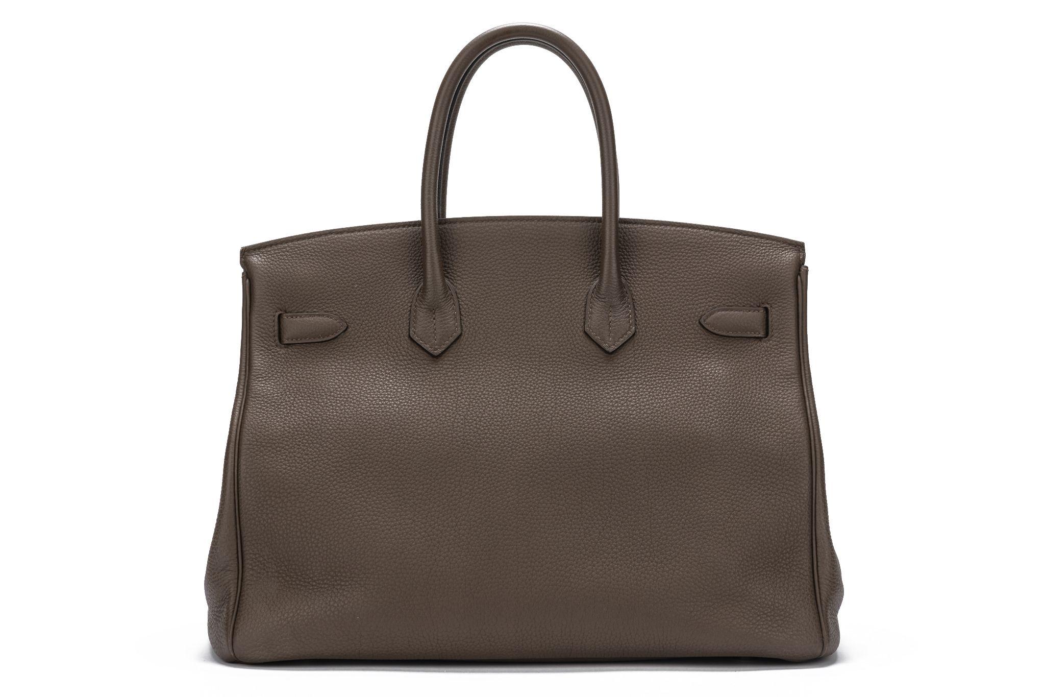 Women's Hermès Birkin 35 Etain Togo Leather  For Sale