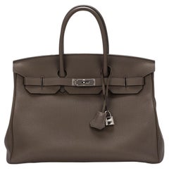 Hermès Birkin 35 Etain Togo Leather 