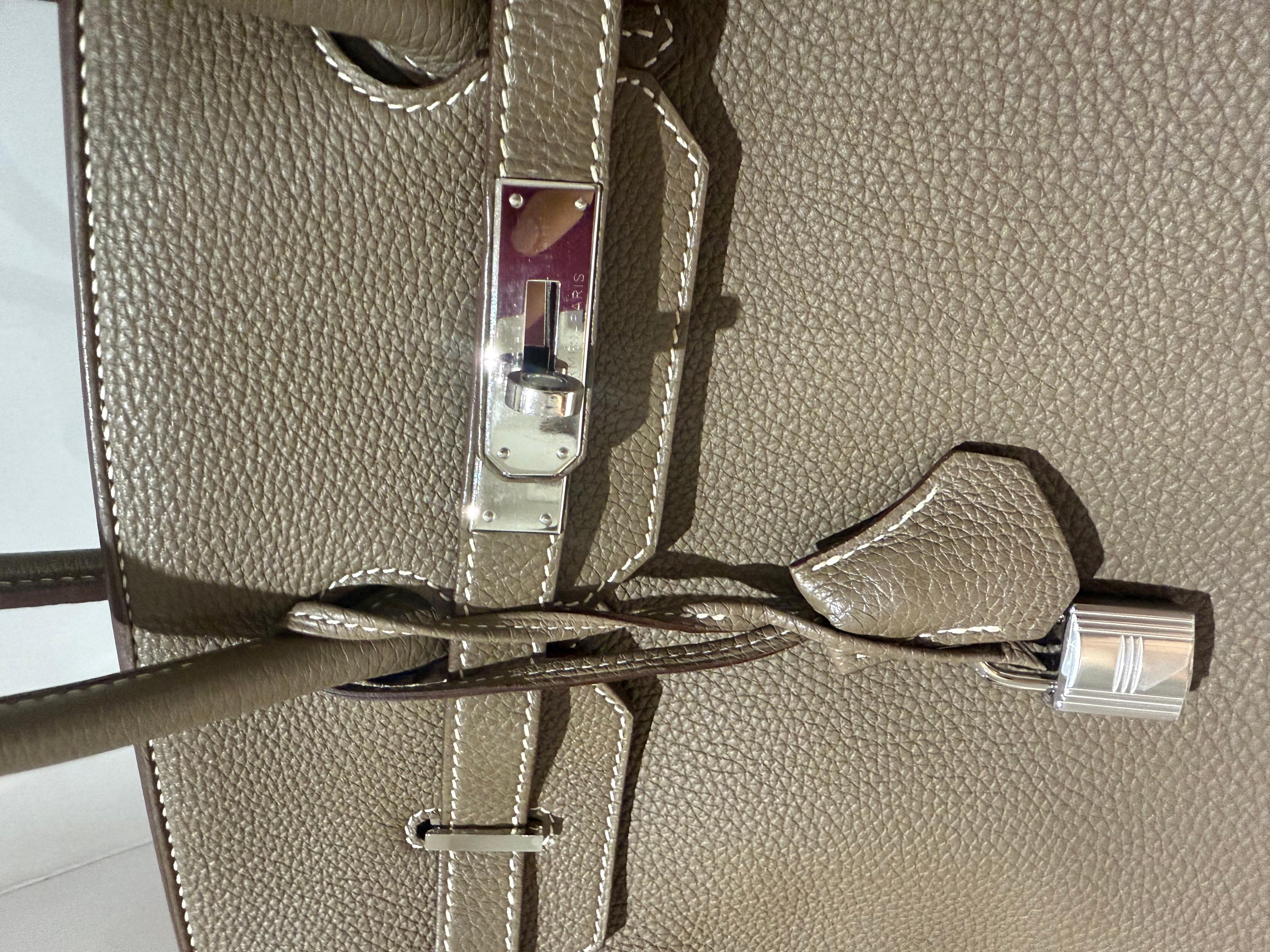Hermes Birkin 35 Etoupe borsa a mano togo palladio hardware In condizioni ottime a London, England