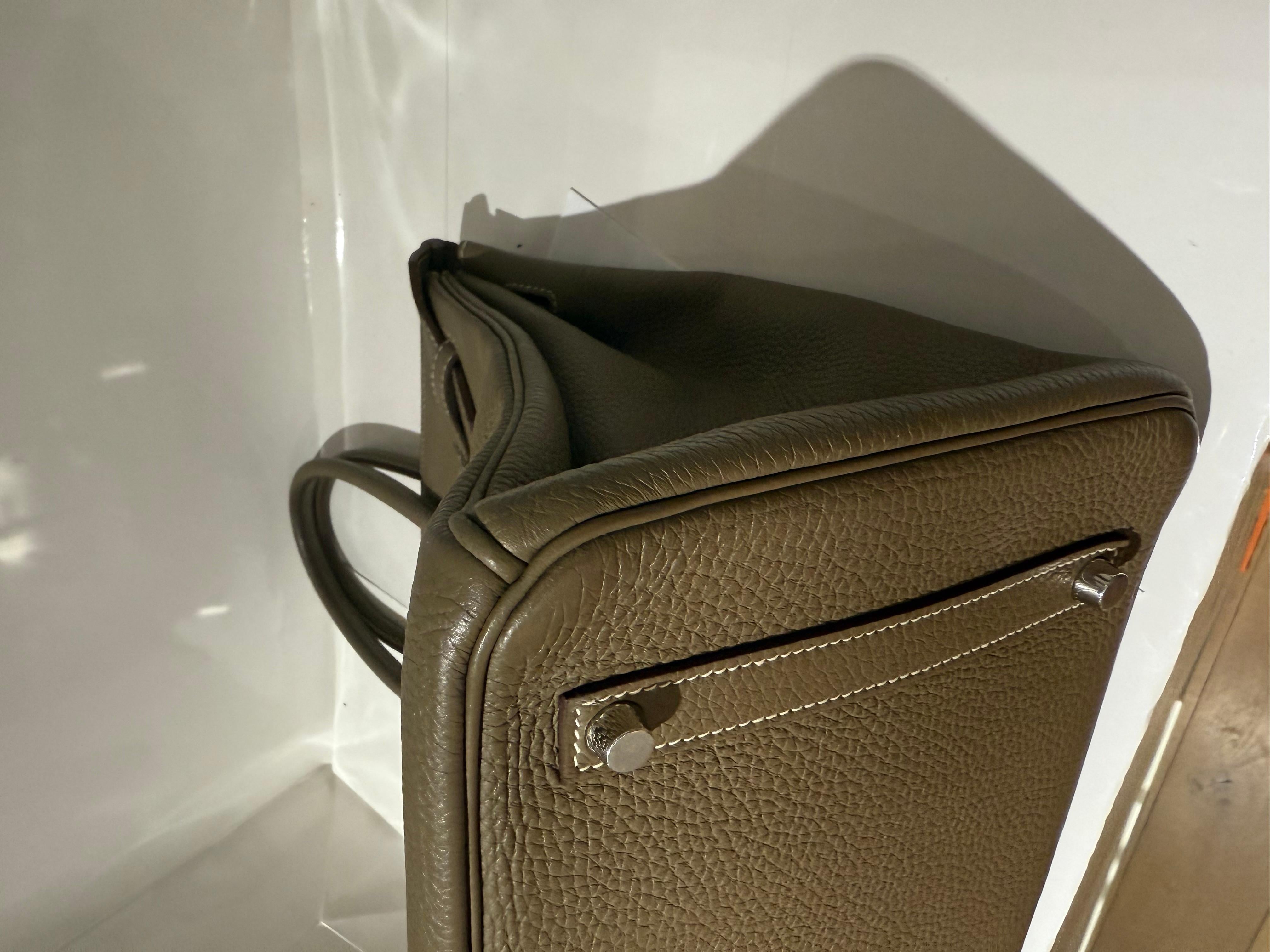 da uomo o donna Hermes Birkin 35 Etoupe borsa a mano togo palladio hardware