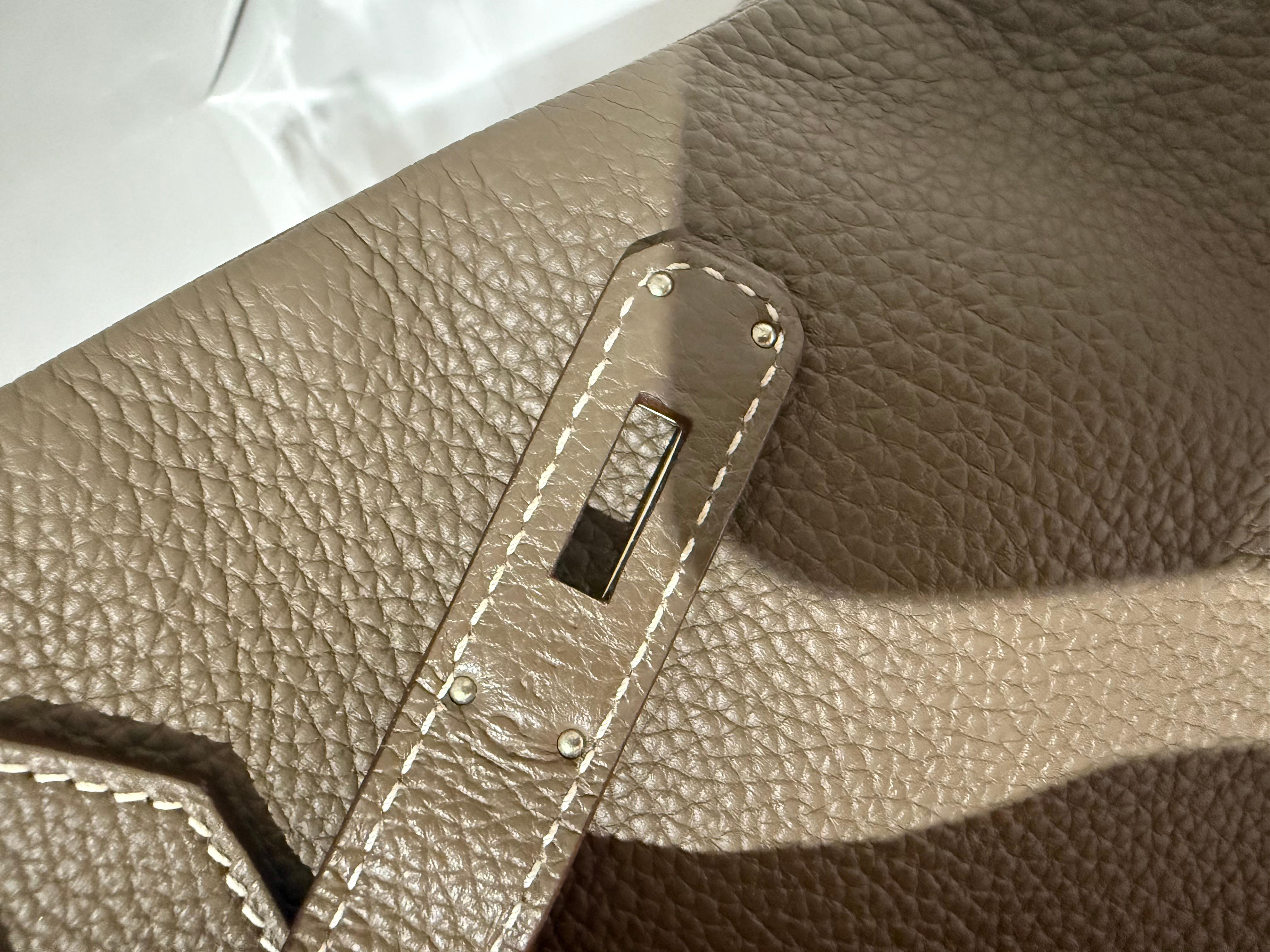 Hermes Birkin 35 Etoupe borsa a mano togo palladio hardware 3