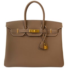 Hermès Birkin 35 Etoupe Togo GHW