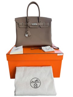 Hermès Birkin 35 Etoupe Togo Leather With Palladium Hardware Handbag
