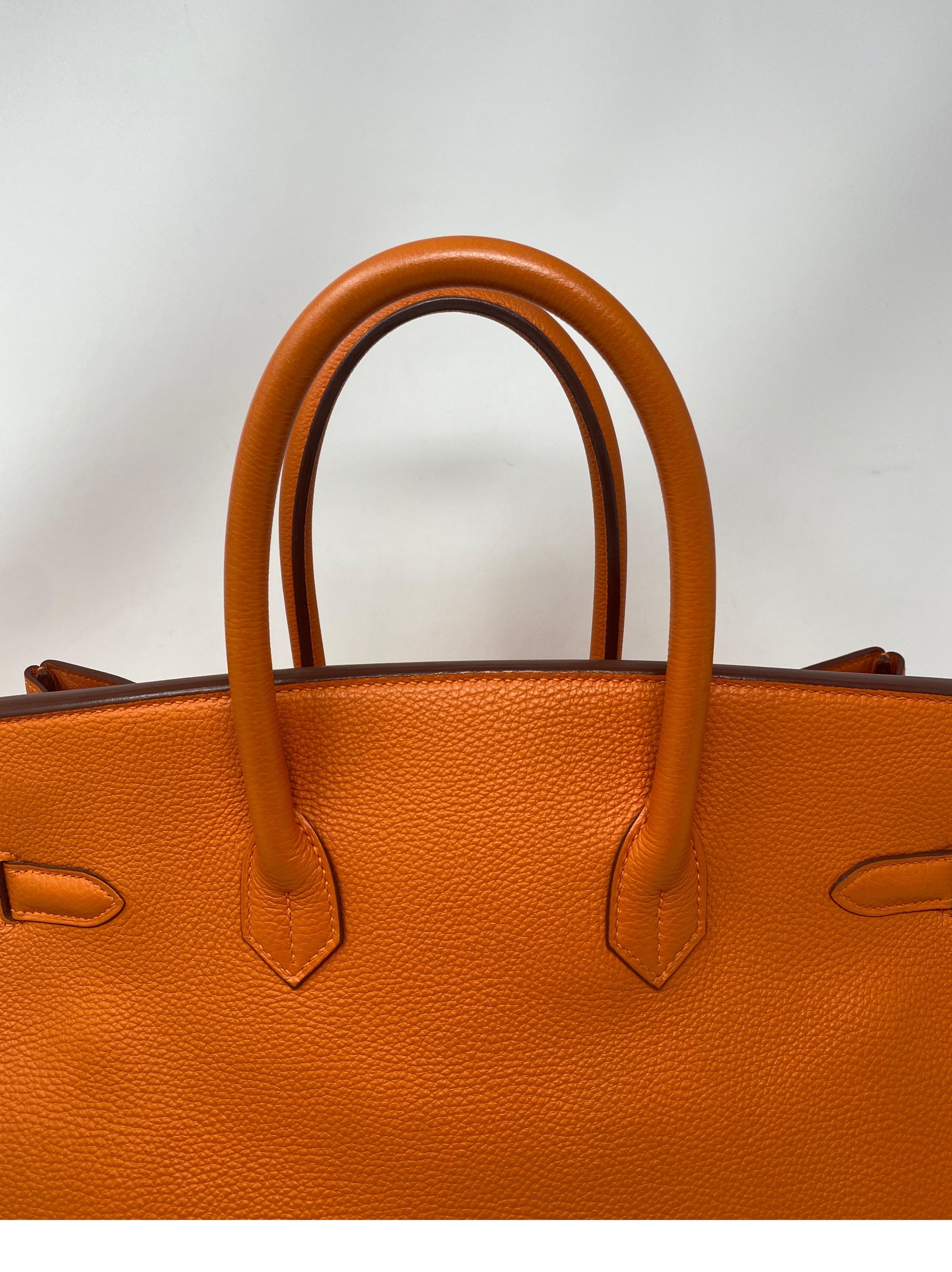 Hermes Birkin 35 Feu Orange Bag  3
