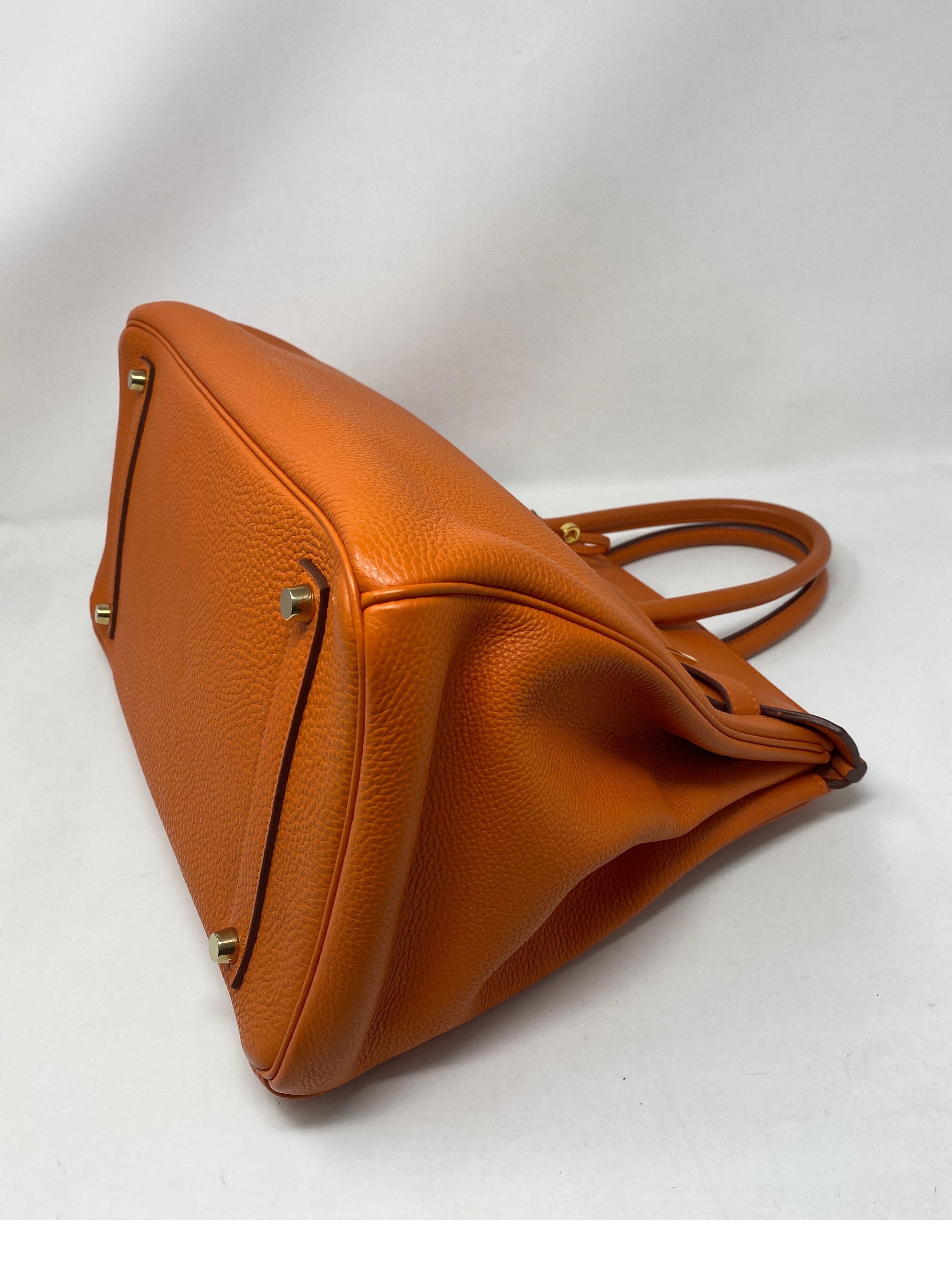 Hermes Birkin 35 Feu Orange Bag  7