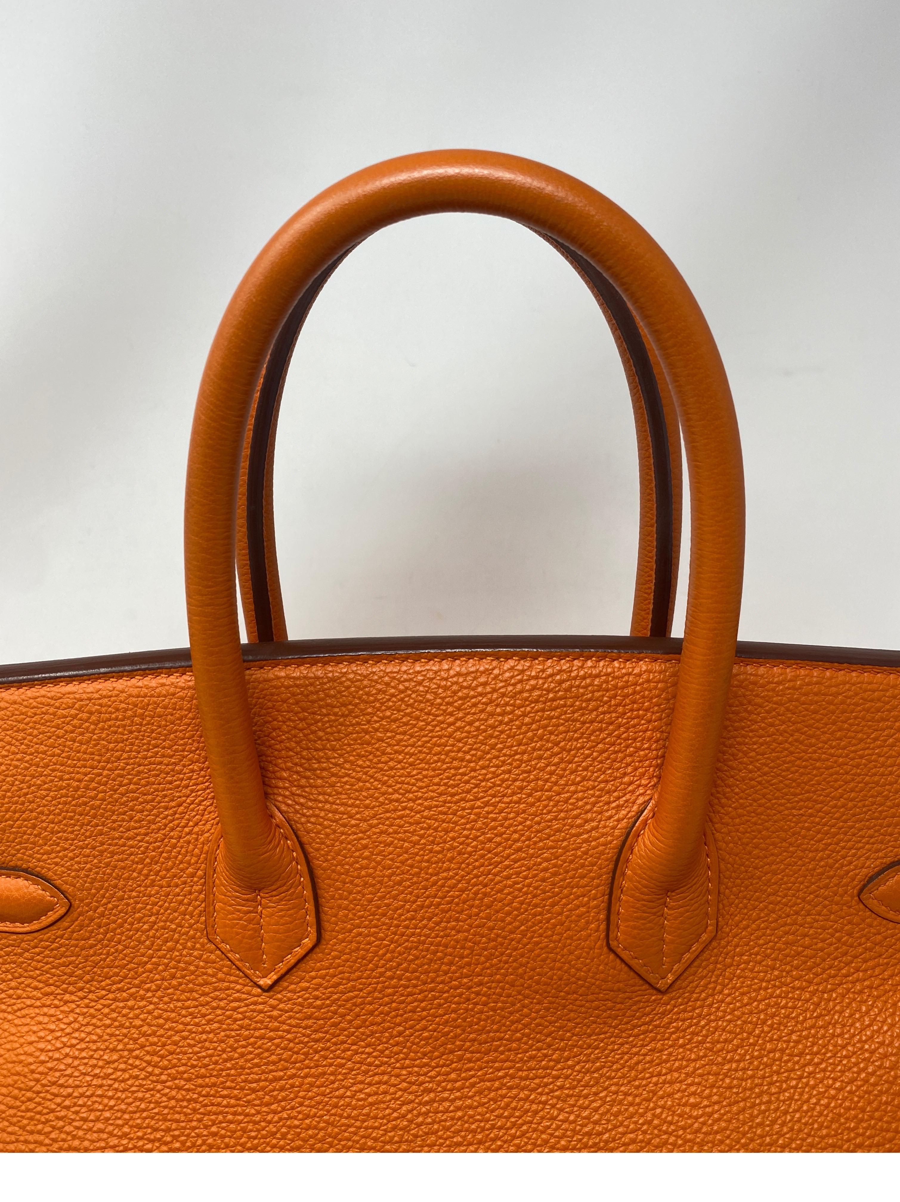 Hermes Birkin 35 Feu Orange Bag  9