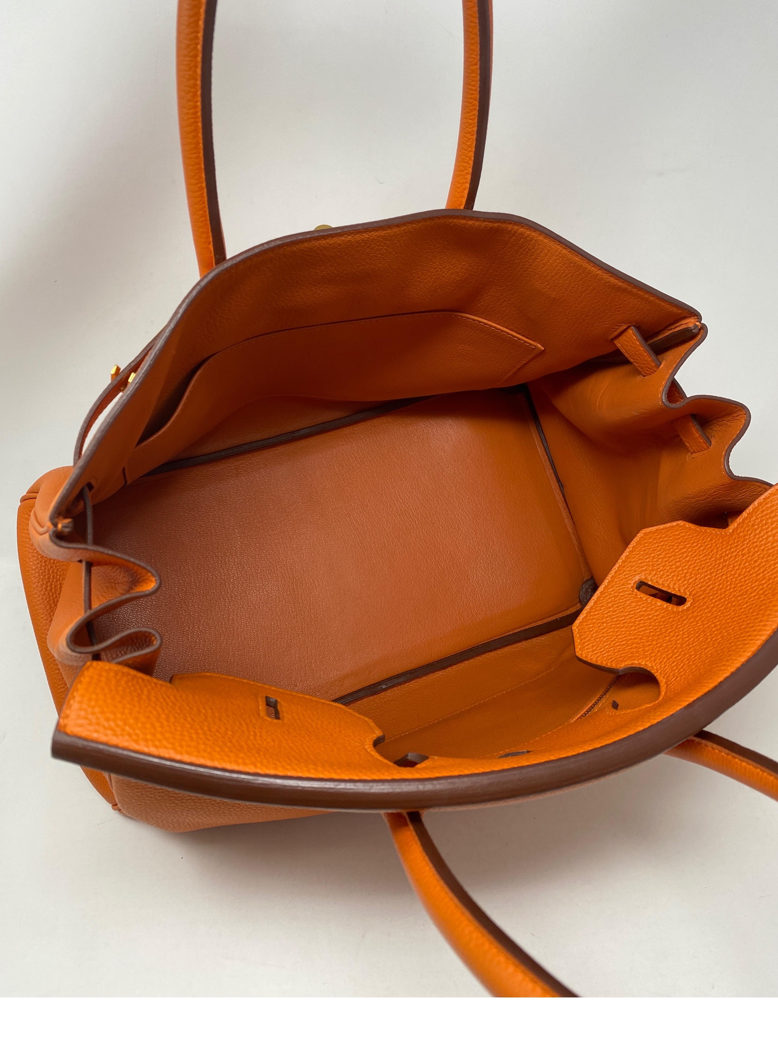 Hermes Birkin 35 Feu Orange Bag  2