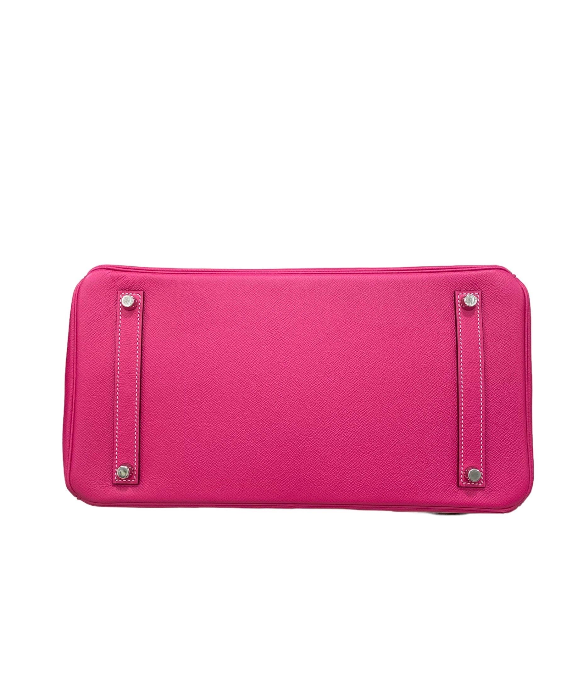 2013 Hermès Birkin 35 Epsom Leather Rose Tyrien Top Handle Bag 1