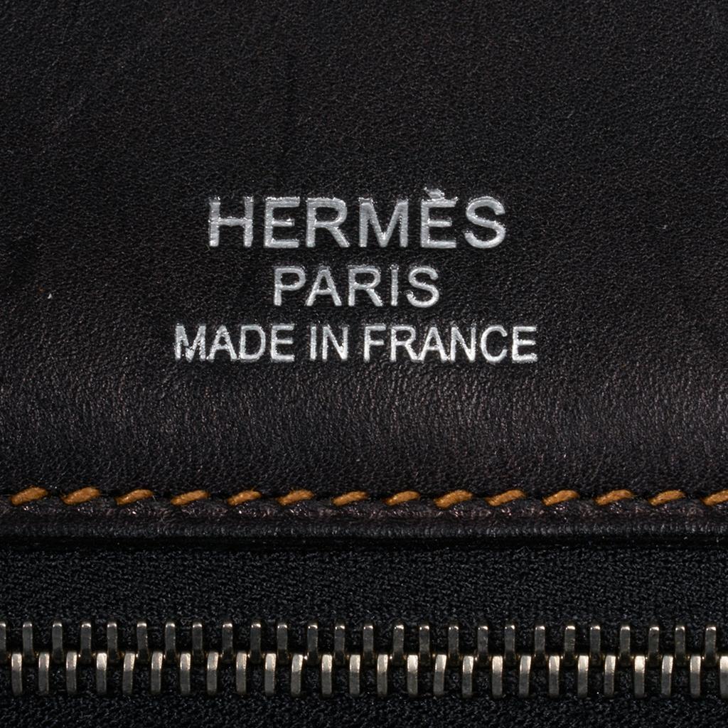 Hermes Birkin 35 Ghillies Denim Fonce Toile / Black Evercalf Bag Limited Edition 2