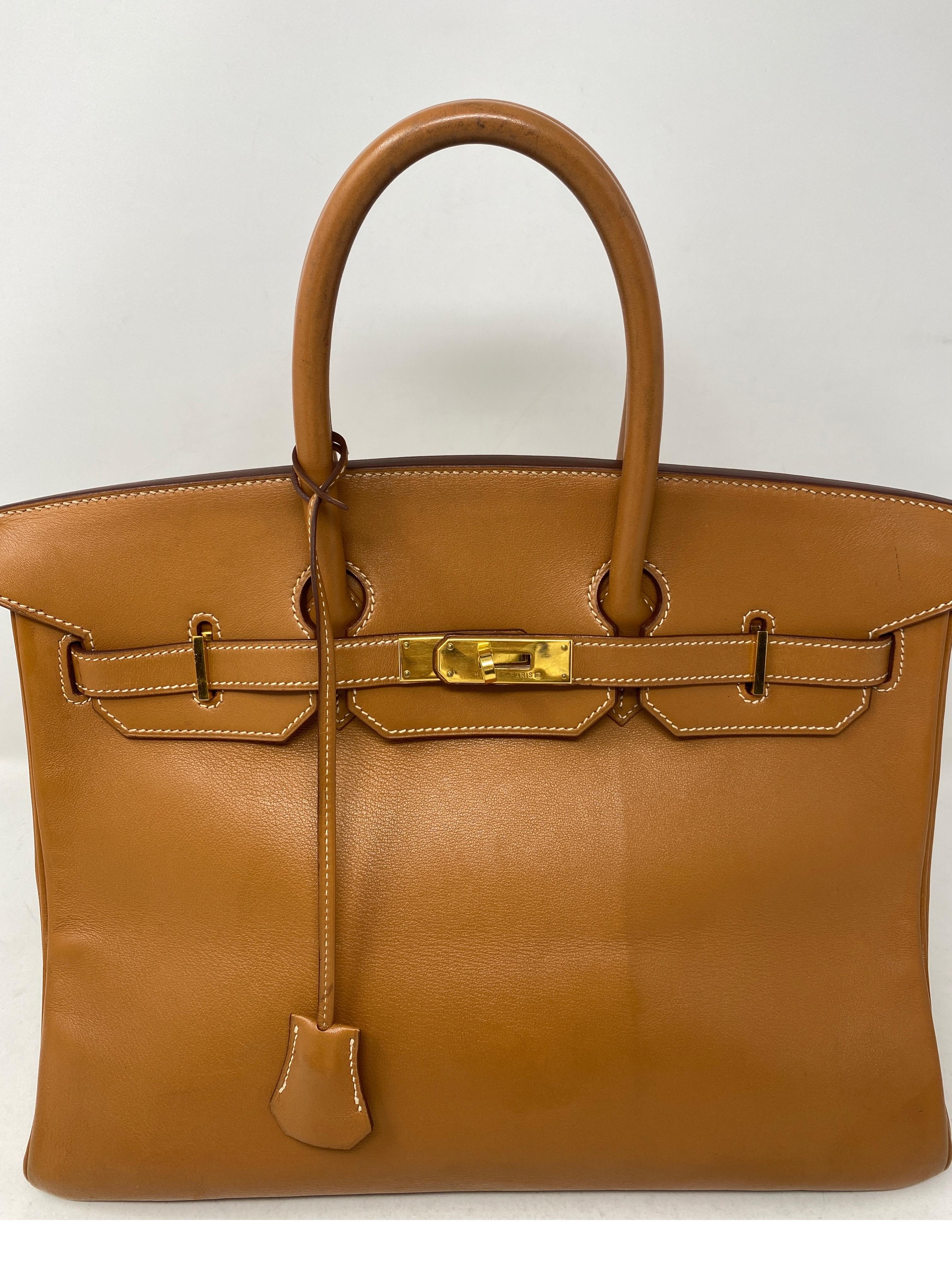 Hermes Birkin 35 Gold Bag 10