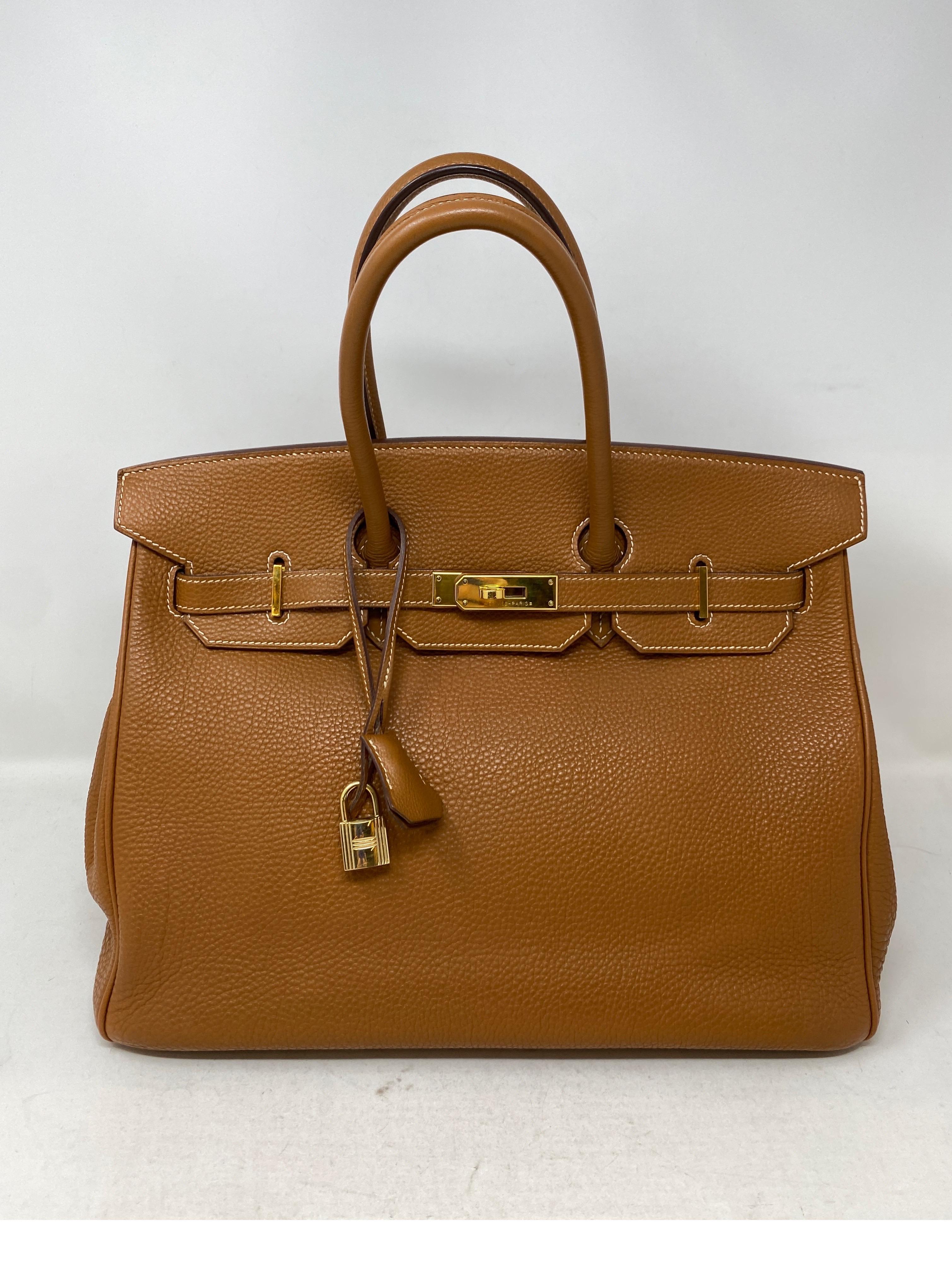 Hermes Birkin 35 Gold Bag  12
