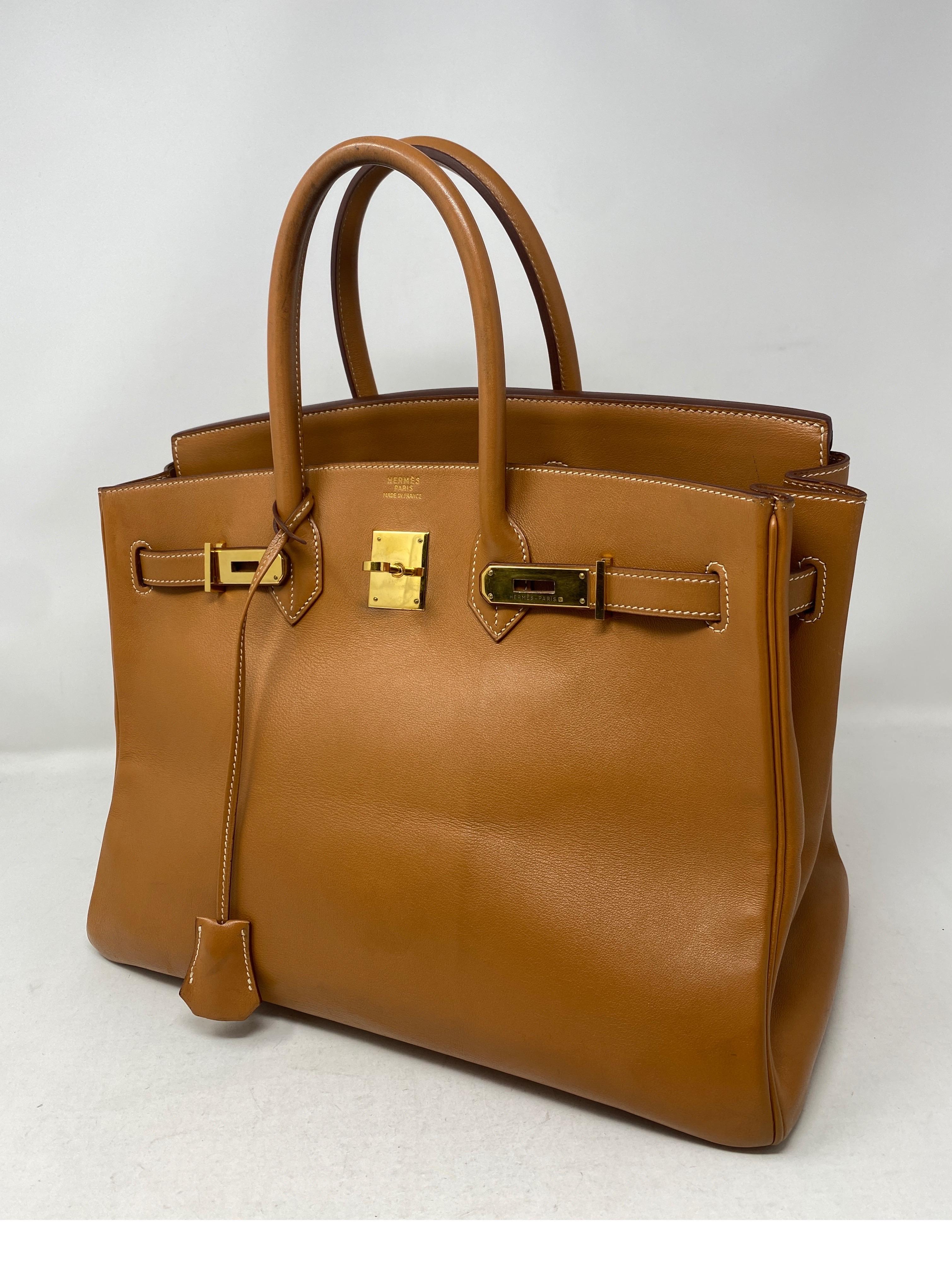 Hermes Birkin 35 Gold Bag In Fair Condition In Athens, GA