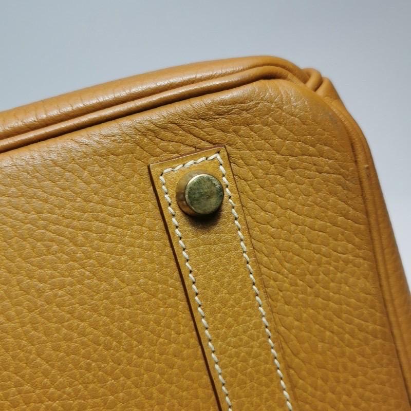 Hermes Birkin 35 Gold calfskin leather gold hardware 1999 8