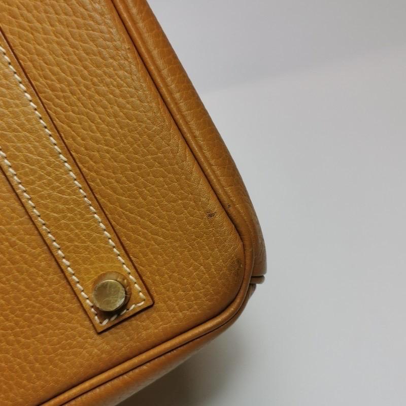 Hermes Birkin 35 Gold calfskin leather gold hardware 1999 10