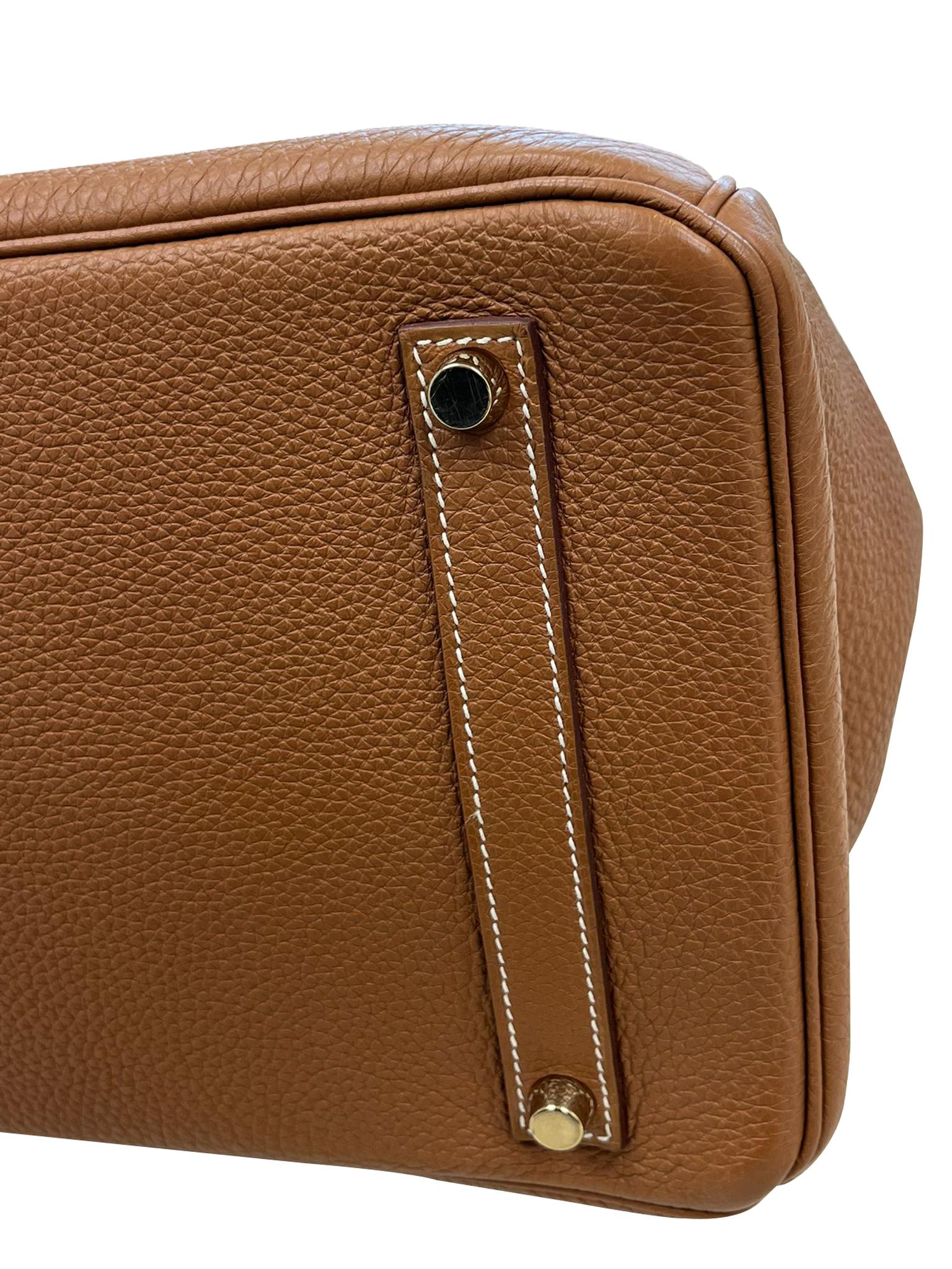 Hermes Birkin 35 Gold Togo Leather with Gold Hardware Handbag 4