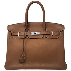 Hermes Birkin 35 Gold Palladium hardware