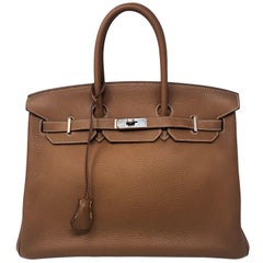 Hermes Birkin 35 Gold Palladium hardware