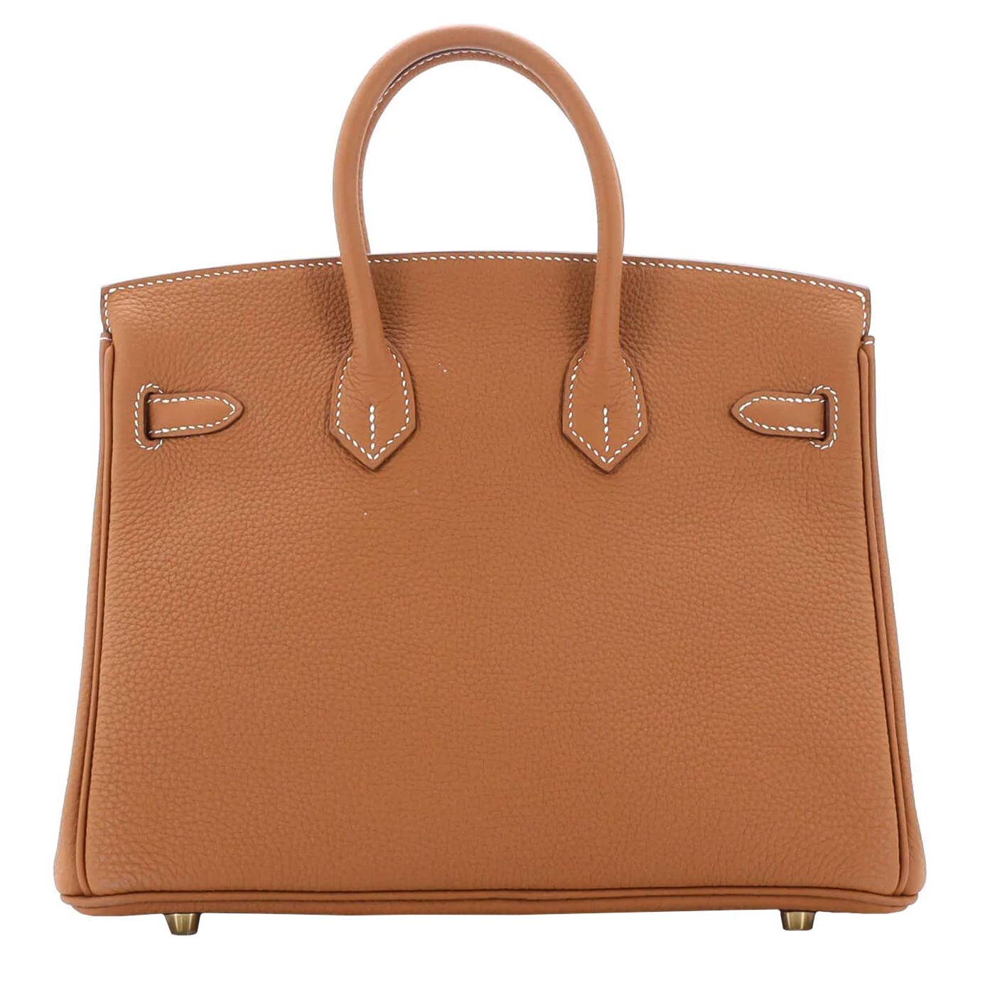 Hermes Birkin 35 Gold Togo Leather with Gold Hardware Handbag In Excellent Condition In Aventura, FL