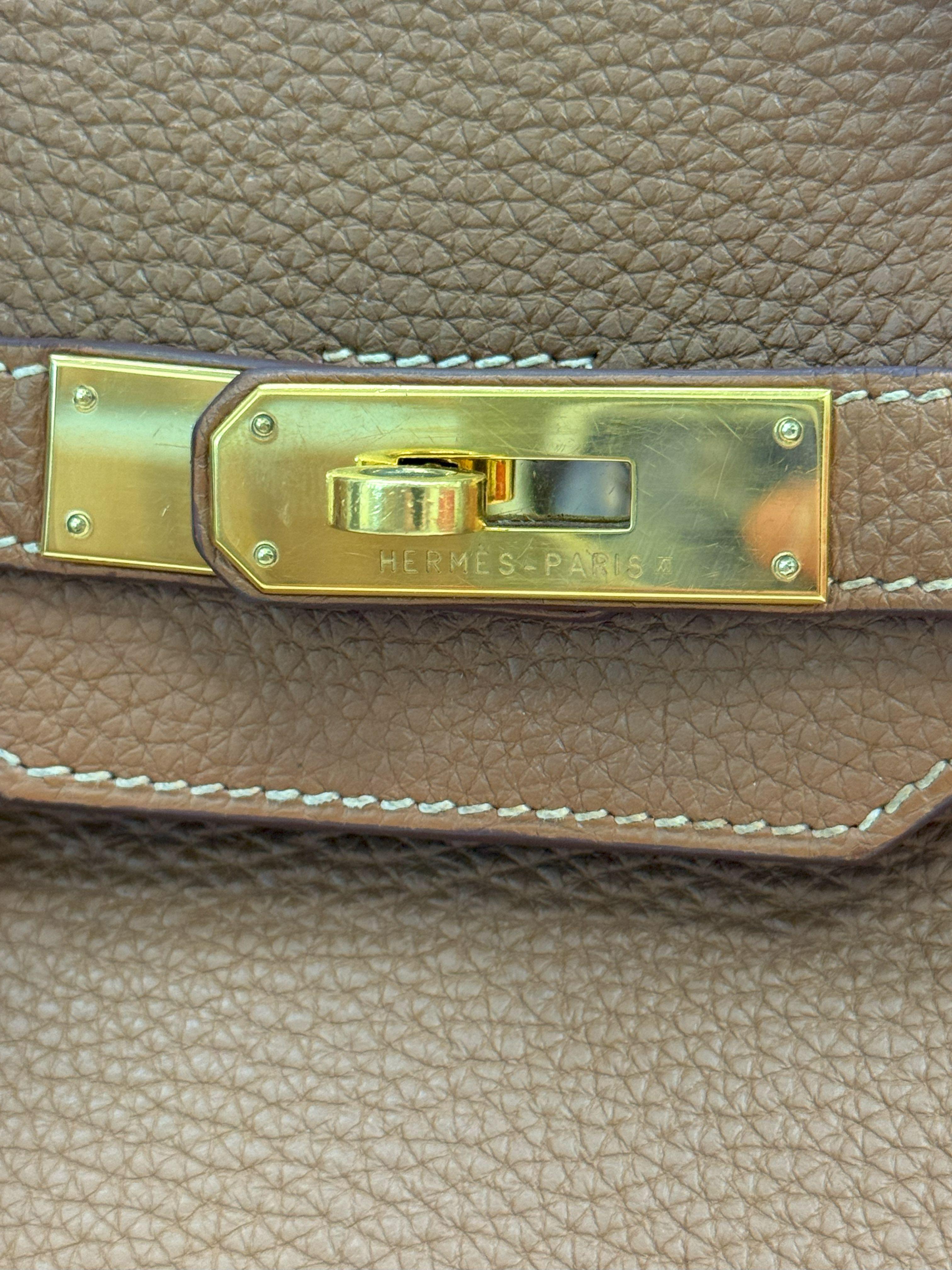 Hermes Birkin 35 Gold Togo Leather With Gold Hardware Handbag en vente 1