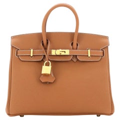 Hermes Birkin 35 Gold Togo Leather with Gold Hardware Handbag