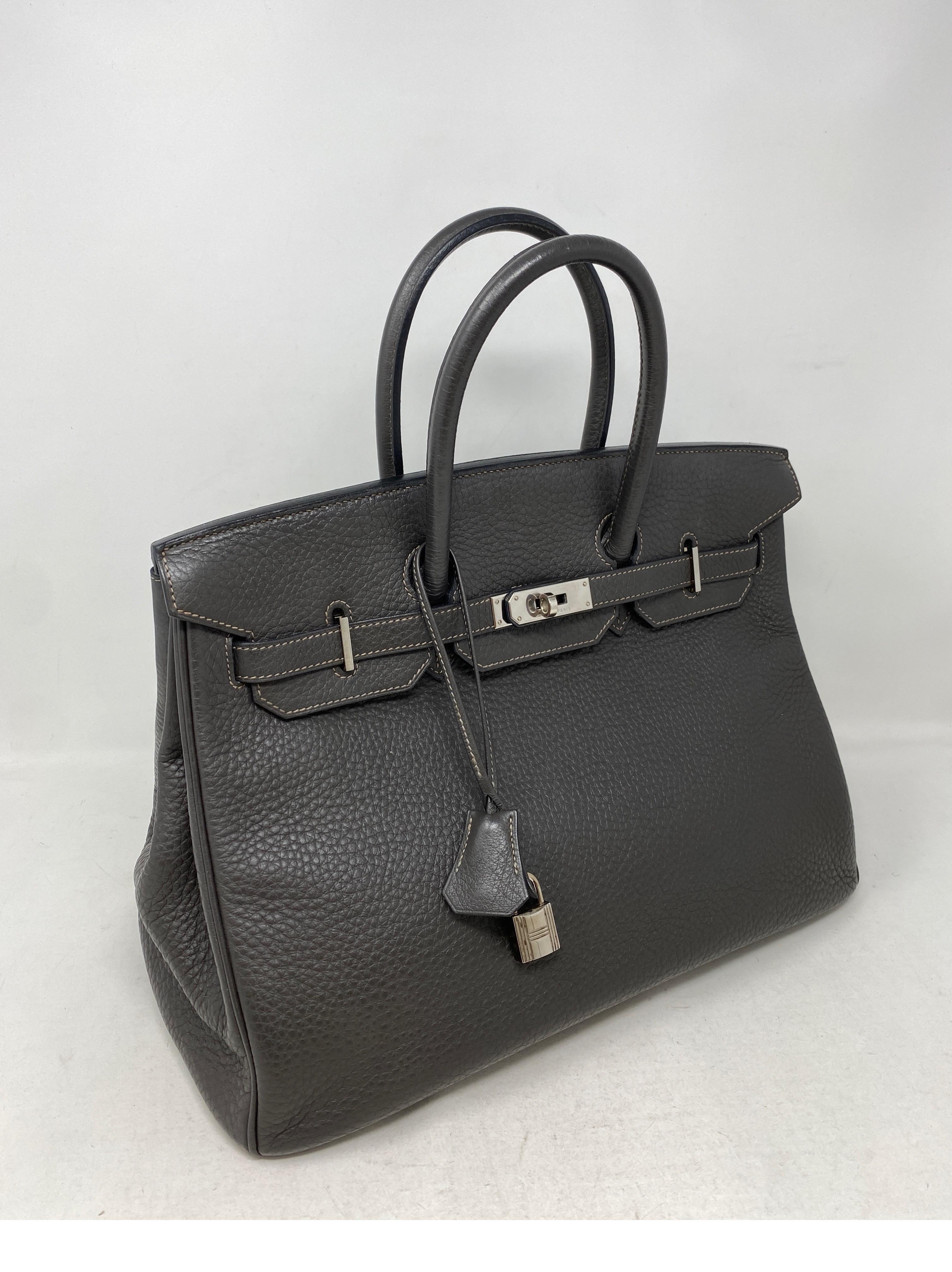 Hermes Birkin 35 Graphite Bag 2