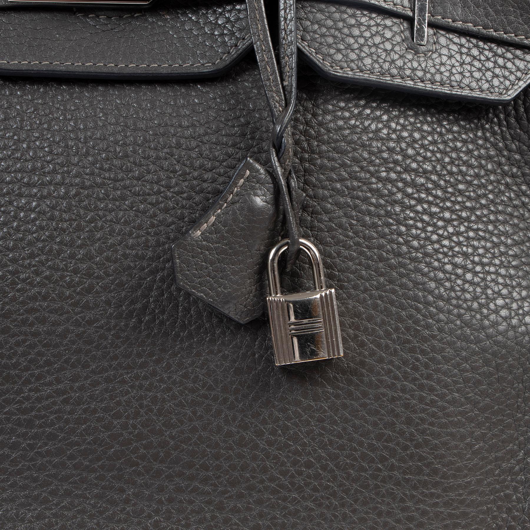 Black Hermès Birkin 35 Graphite Taurillon Clemence PHW