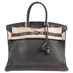 Hermès Birkin 35 Graphite Taurillon Clemence PHW