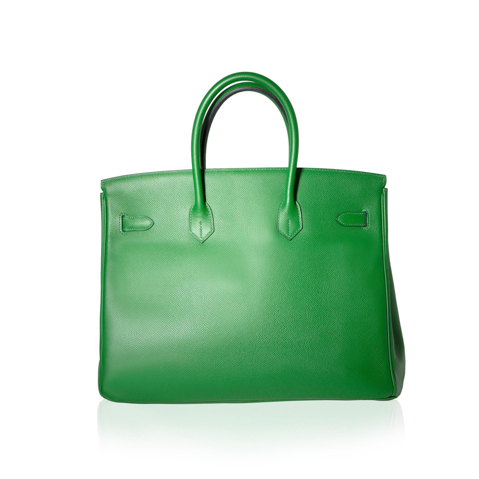 Hermès Birkin 35 Vert Bengale en vente 1